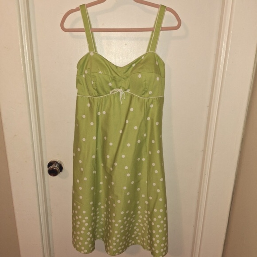 Green Polka Dot Sundress